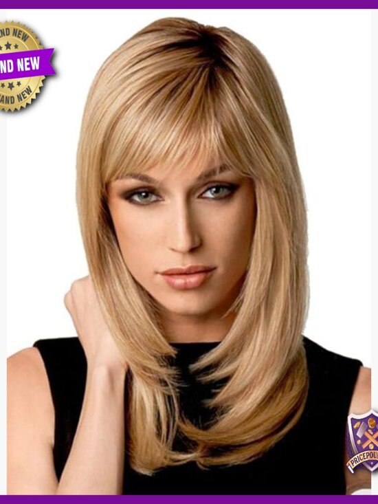 Long Straight Bob Wig Heat Resistant Synthetic Hair Daily Wear main image 6
